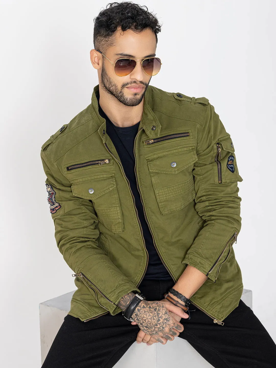 GREEN UTILITY JACKET