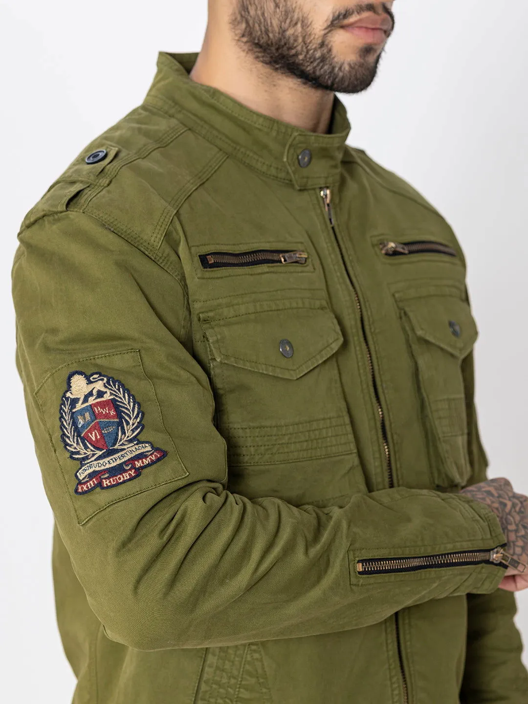 GREEN UTILITY JACKET