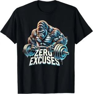 Gym Weightlifting Black Unisex-Adults T-Shirt