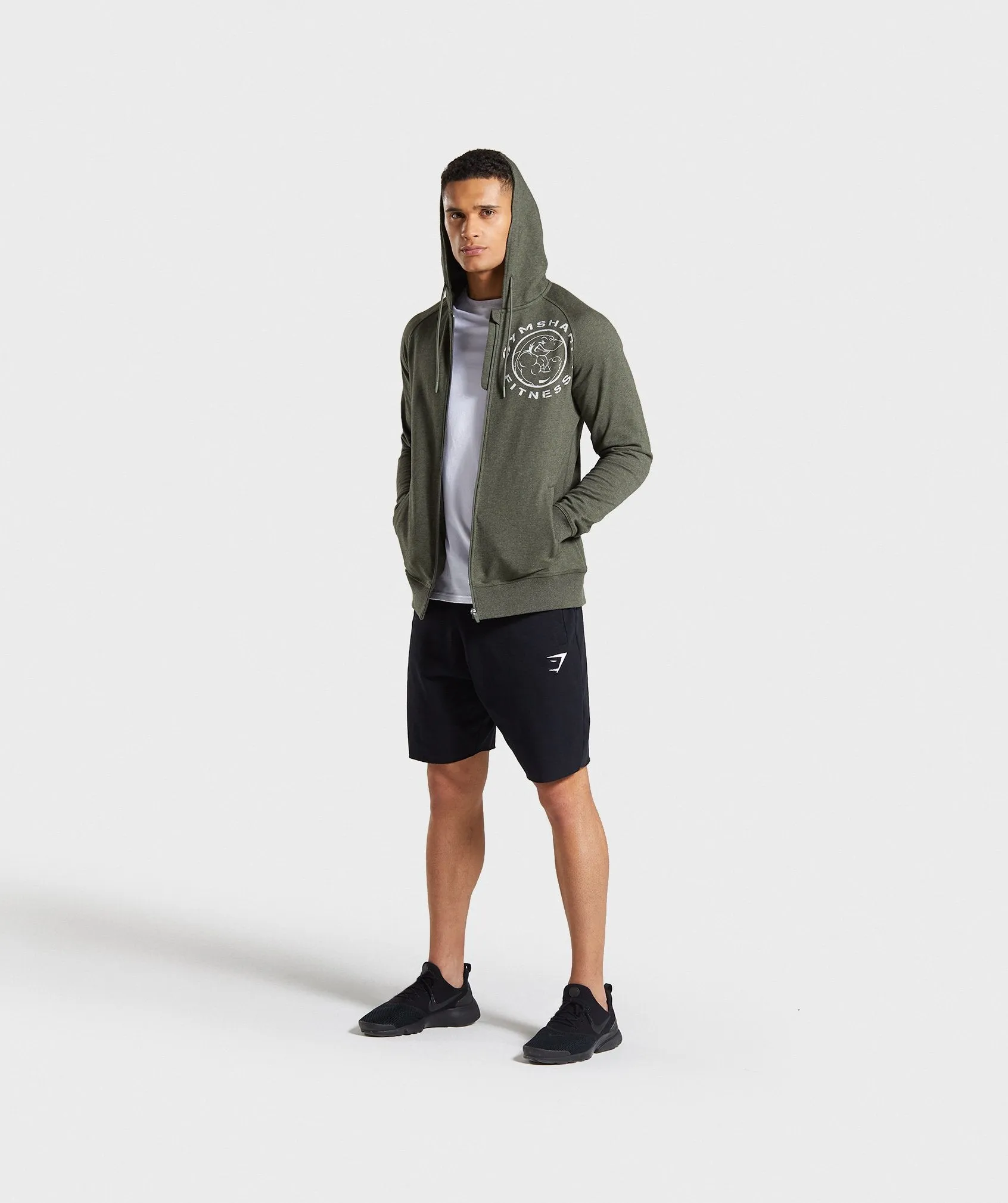 Gymshark Legacy Plus Zip Hoodie - Green