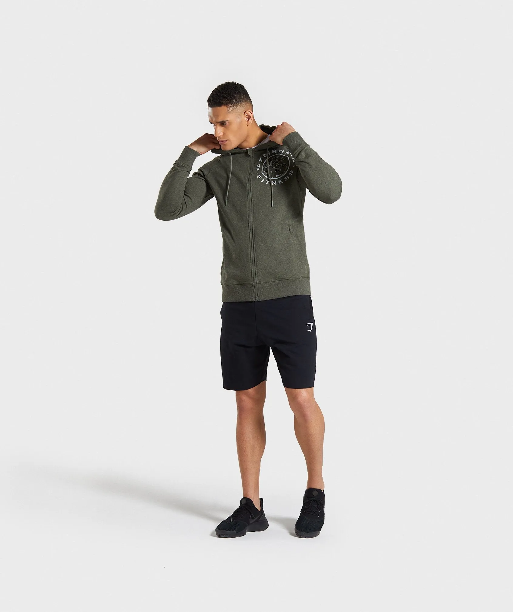 Gymshark Legacy Plus Zip Hoodie - Green