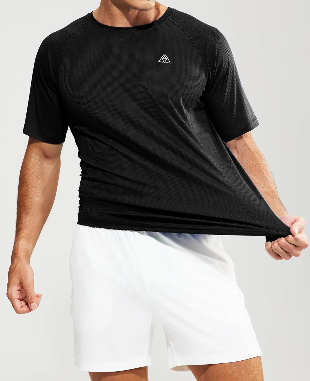 Haimont Men's Athletic Short Sleeve T Shirts Moisture Wicking Breathable Running Workout Gym Active Tee, Crew Neck