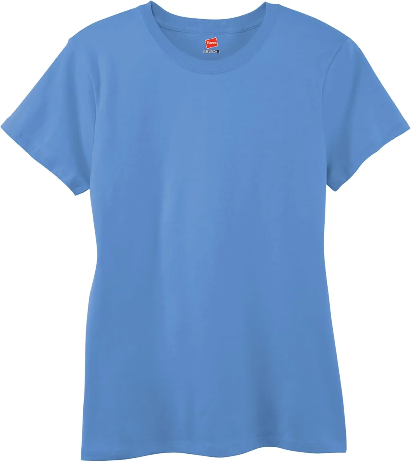Hanes Perfect-T Crewneck T-Shirt, Lightweight Cotton Short Sleeve Tee for Women