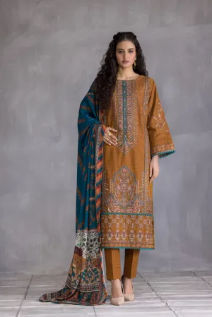 HEMLINE 3PC JACQUARD SLUB EMBROIDERED DRESS 05