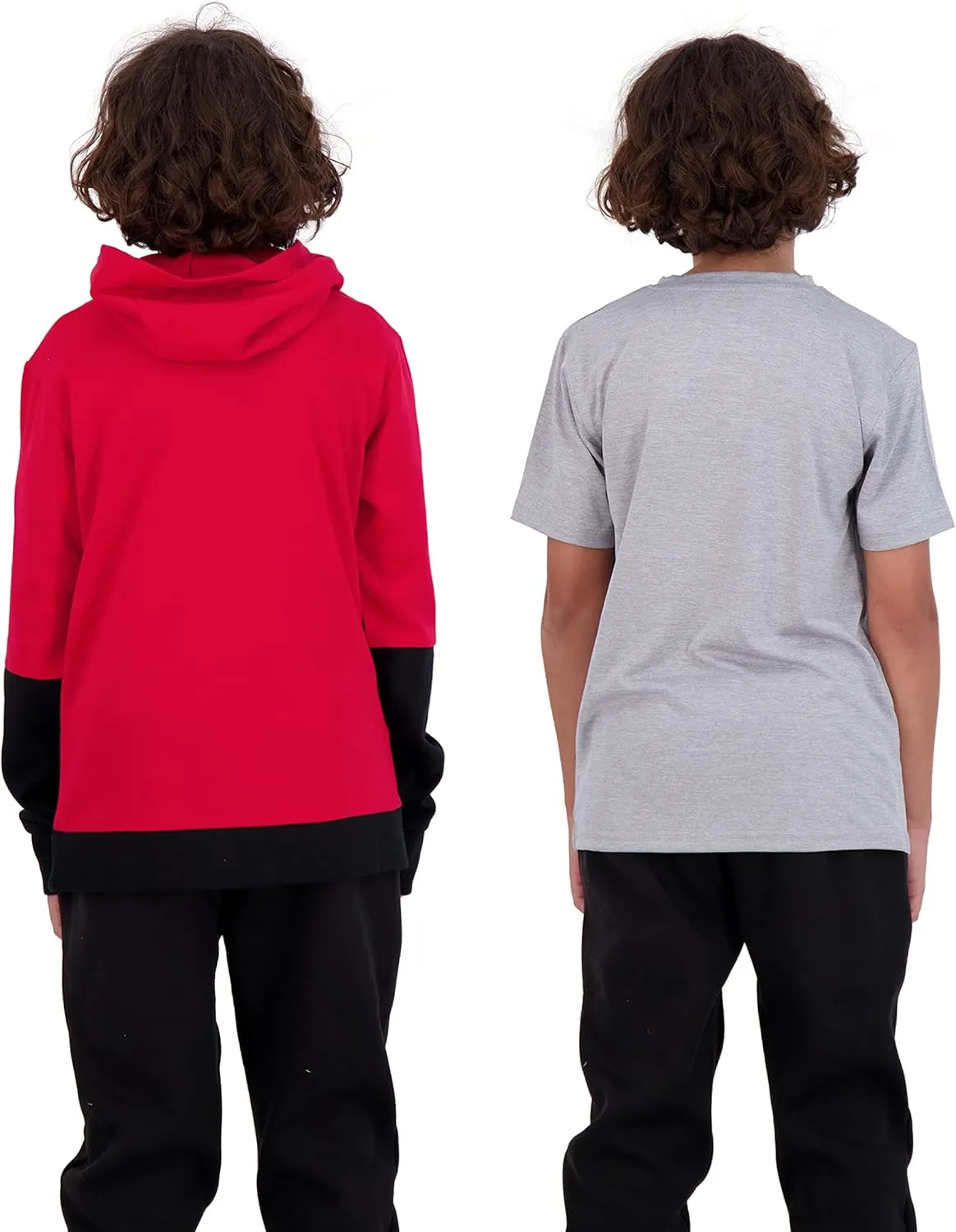 Hind Boys Fleece Hoodie and T-Shirt Set 2-Piece Kids Basketball Sweatshirt and Athletic Tee