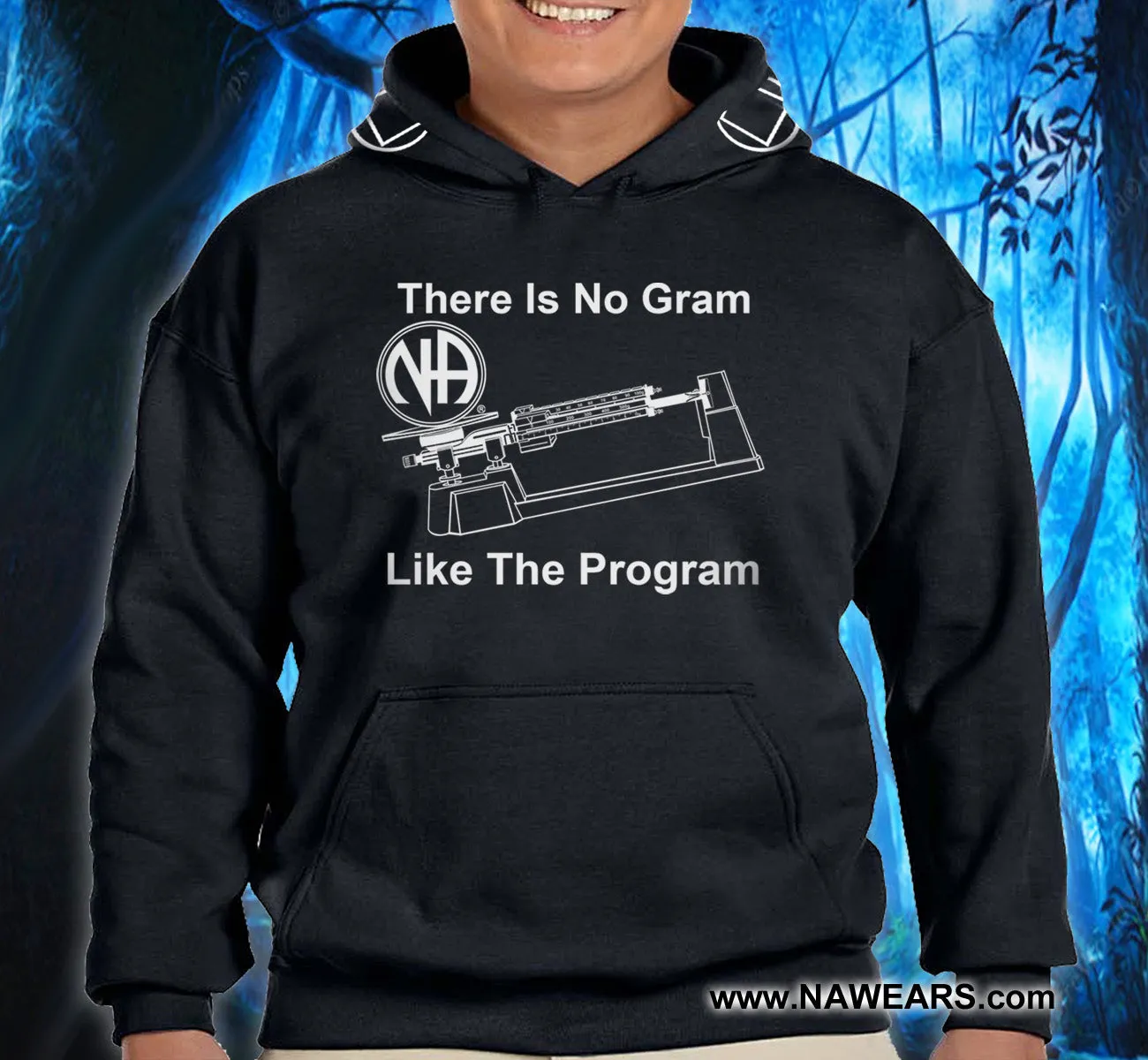 Hoodie - No Gram Like Program - Black
