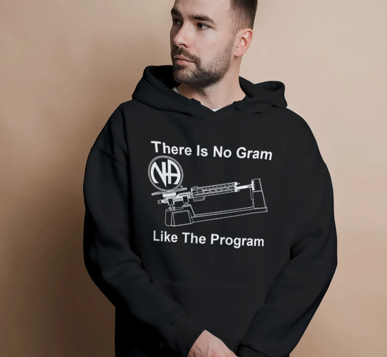 Hoodie - No Gram Like Program - Black