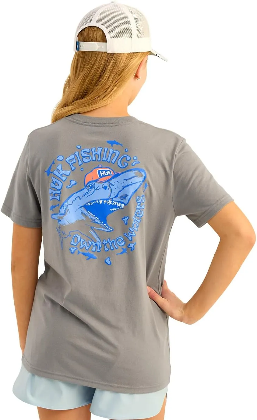 HUK Boys' Short Sleeve Performance Tee, Kids Fishing T-Shirt
