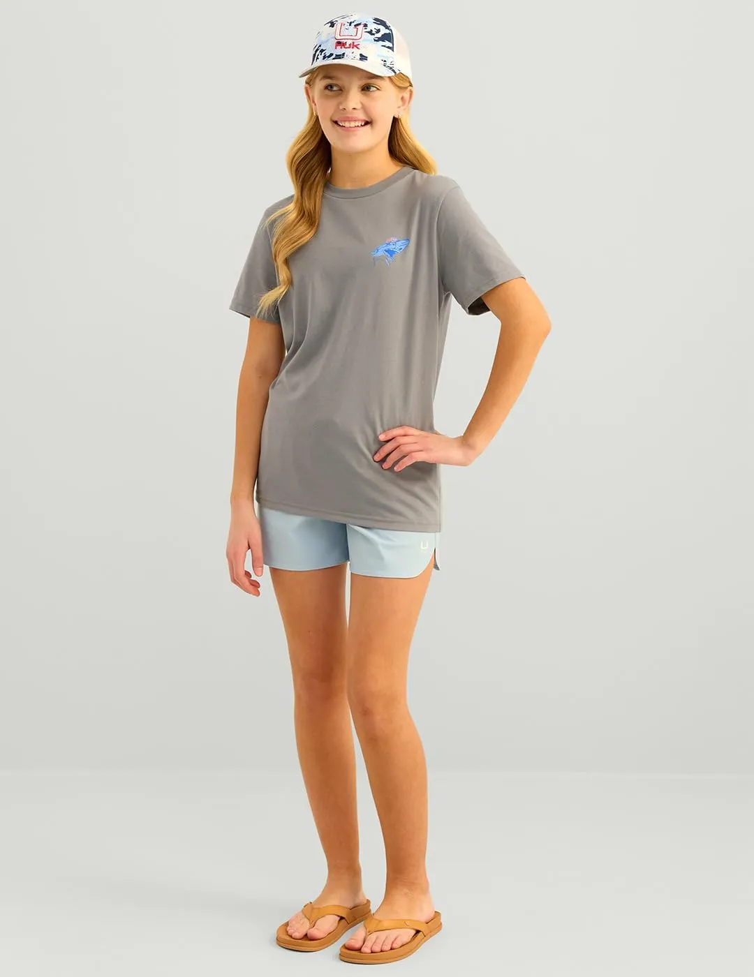 HUK Boys' Short Sleeve Performance Tee, Kids Fishing T-Shirt