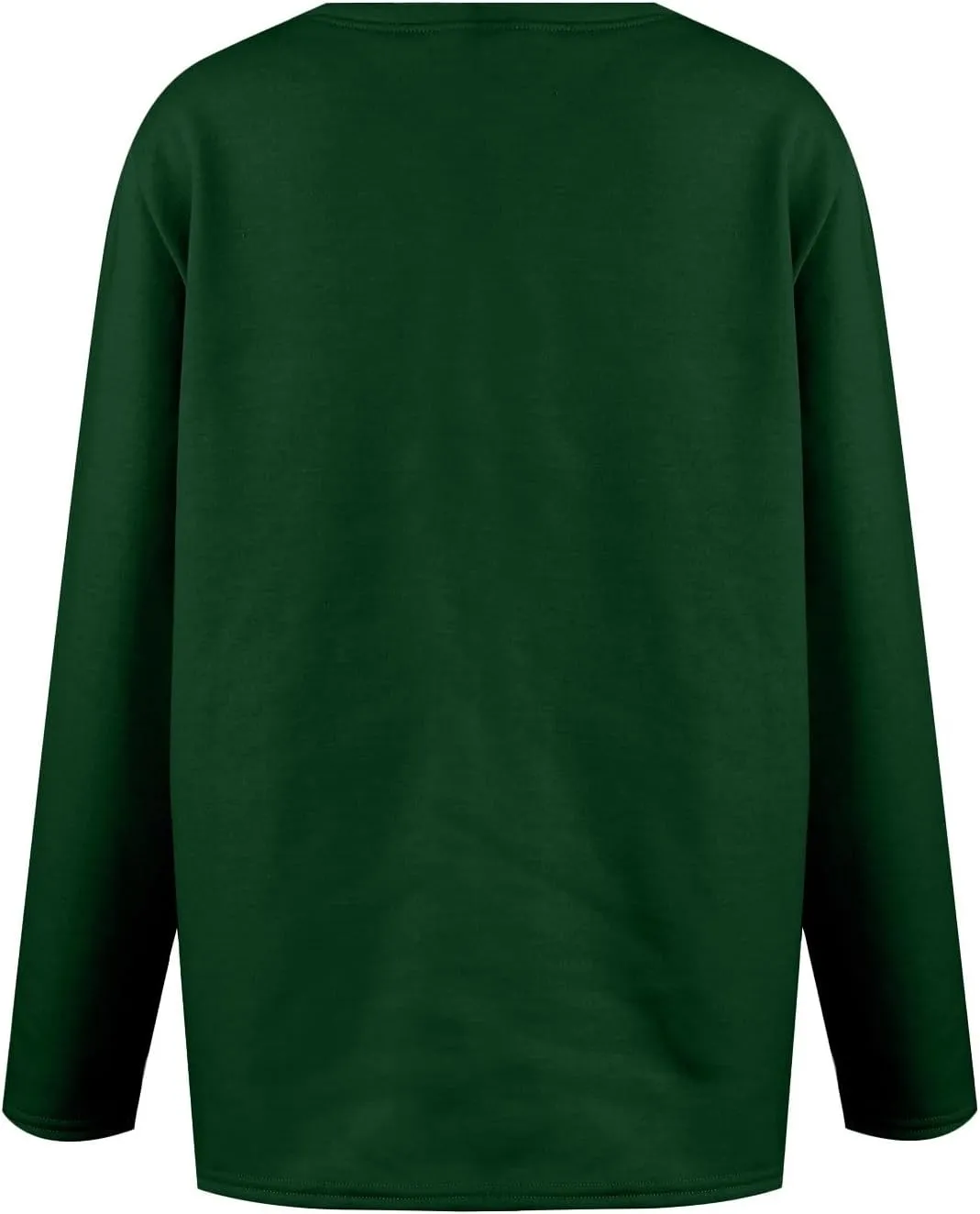 HXHYQKP Fleece Lined Sweatshirt Women's Sherpa Lined Sweatshirt Winter Warm Fleece Crewneck Pullover Loungewear