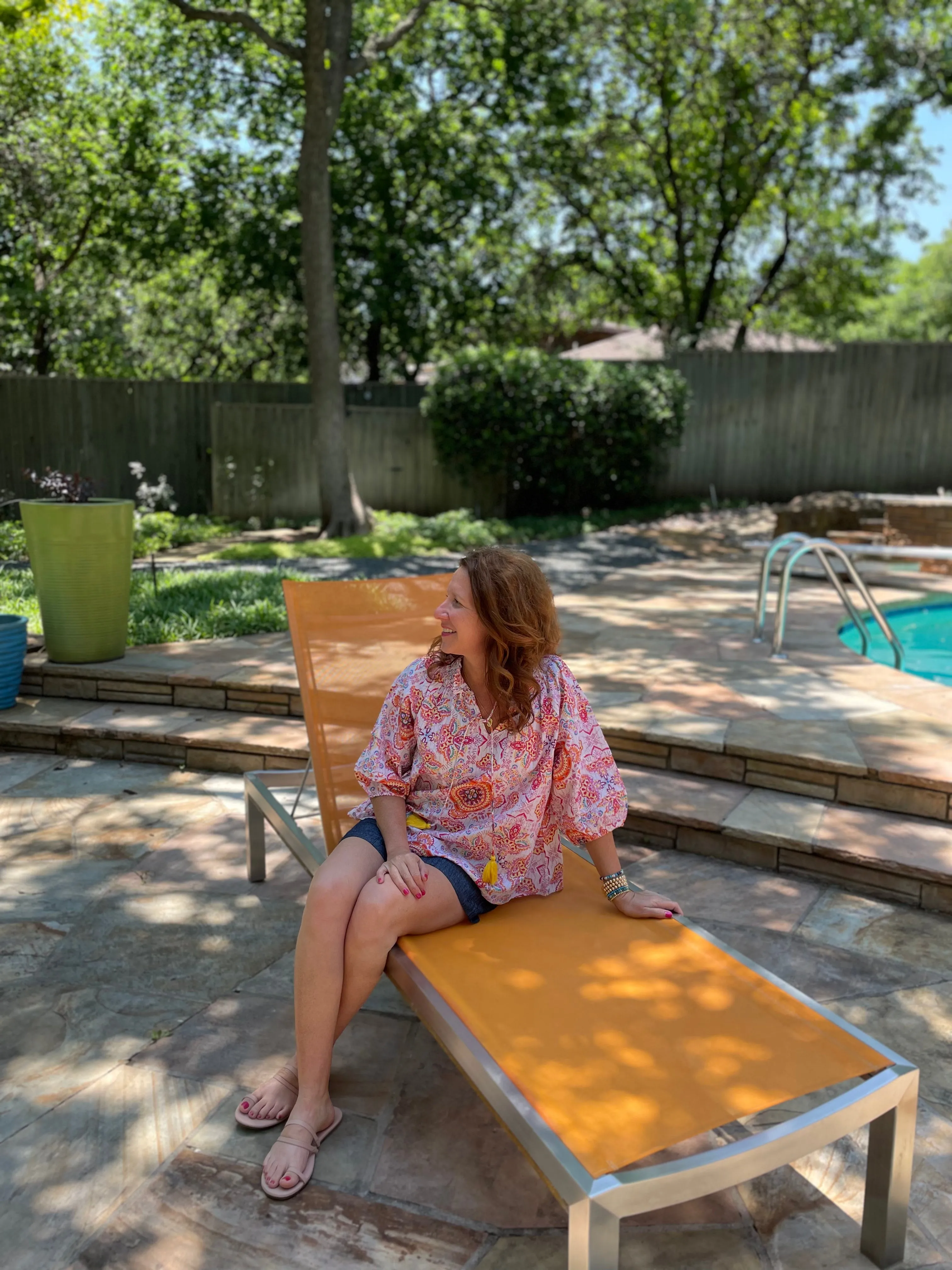 Ivy Jane Chambray Linen Shorts
