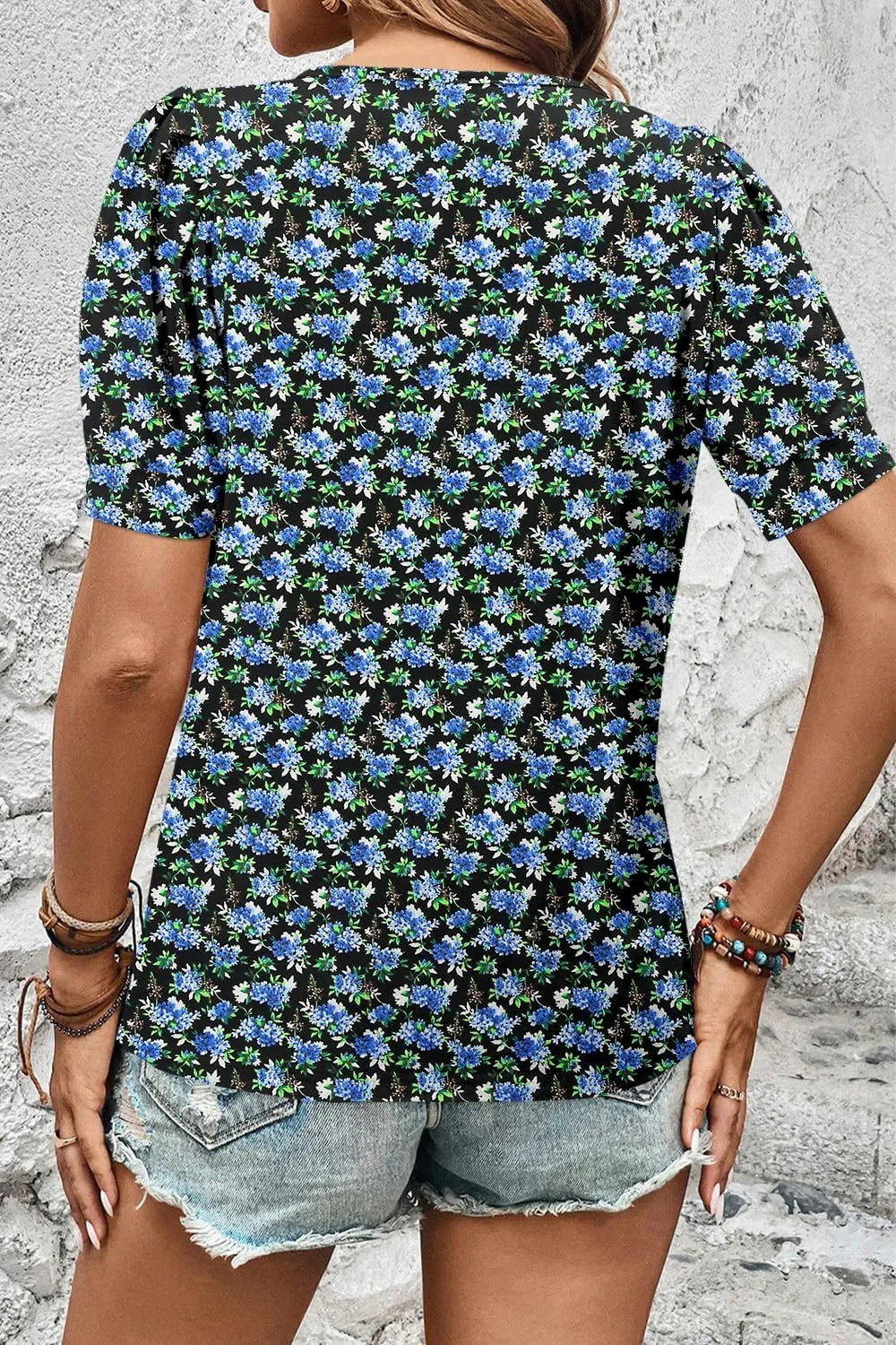 KISSMODA Womens Tops Short Sleeve Plus Size Tunic Top Casual Shirt O-neck Boho Blouse Summer Basic Tunics Tops for Woman
