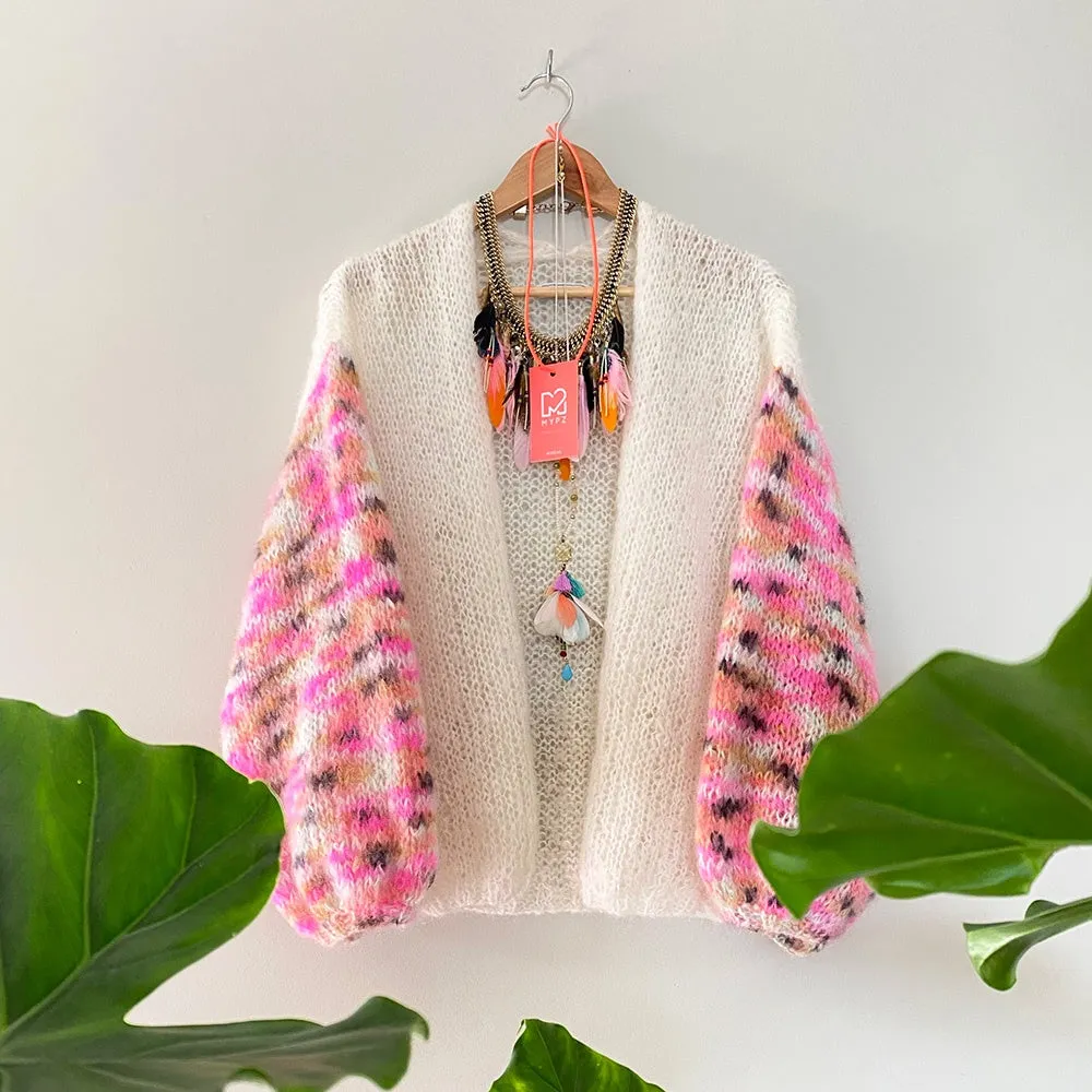 Knitting kit – MYPZ Basic Light Mohair Cardigan Brighter Days No10 (ENG-NL)