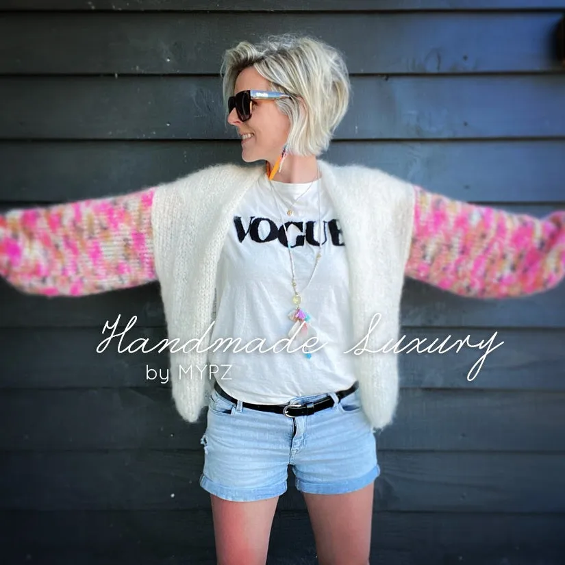Knitting kit – MYPZ Basic Light Mohair Cardigan Brighter Days No10 (ENG-NL)