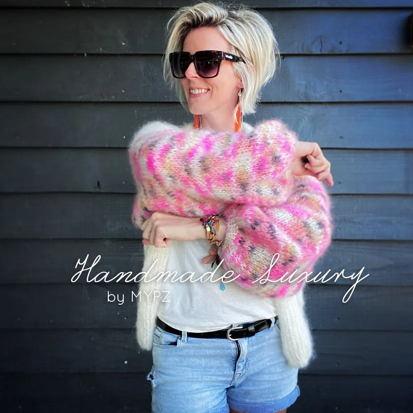 Knitting kit – MYPZ Basic Light Mohair Cardigan Brighter Days No10 (ENG-NL)