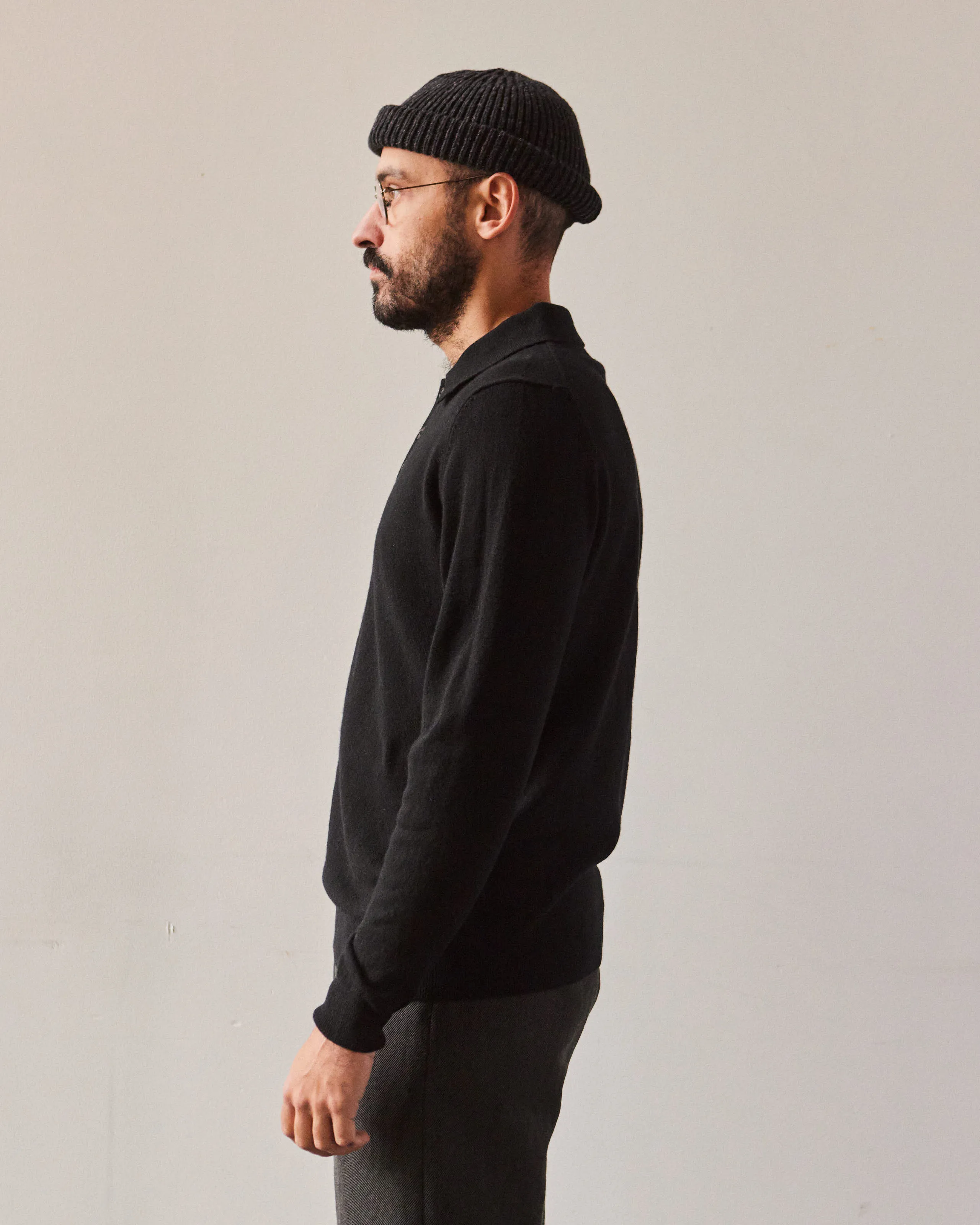 La Paz Eca Knitted Polo, Black