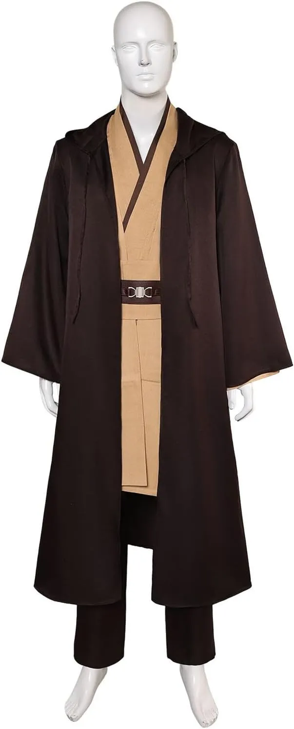 Laku Tunic Costume Men's Tunic Hooded Robe Full Set Halloween Cosplay Costume Cloak Set