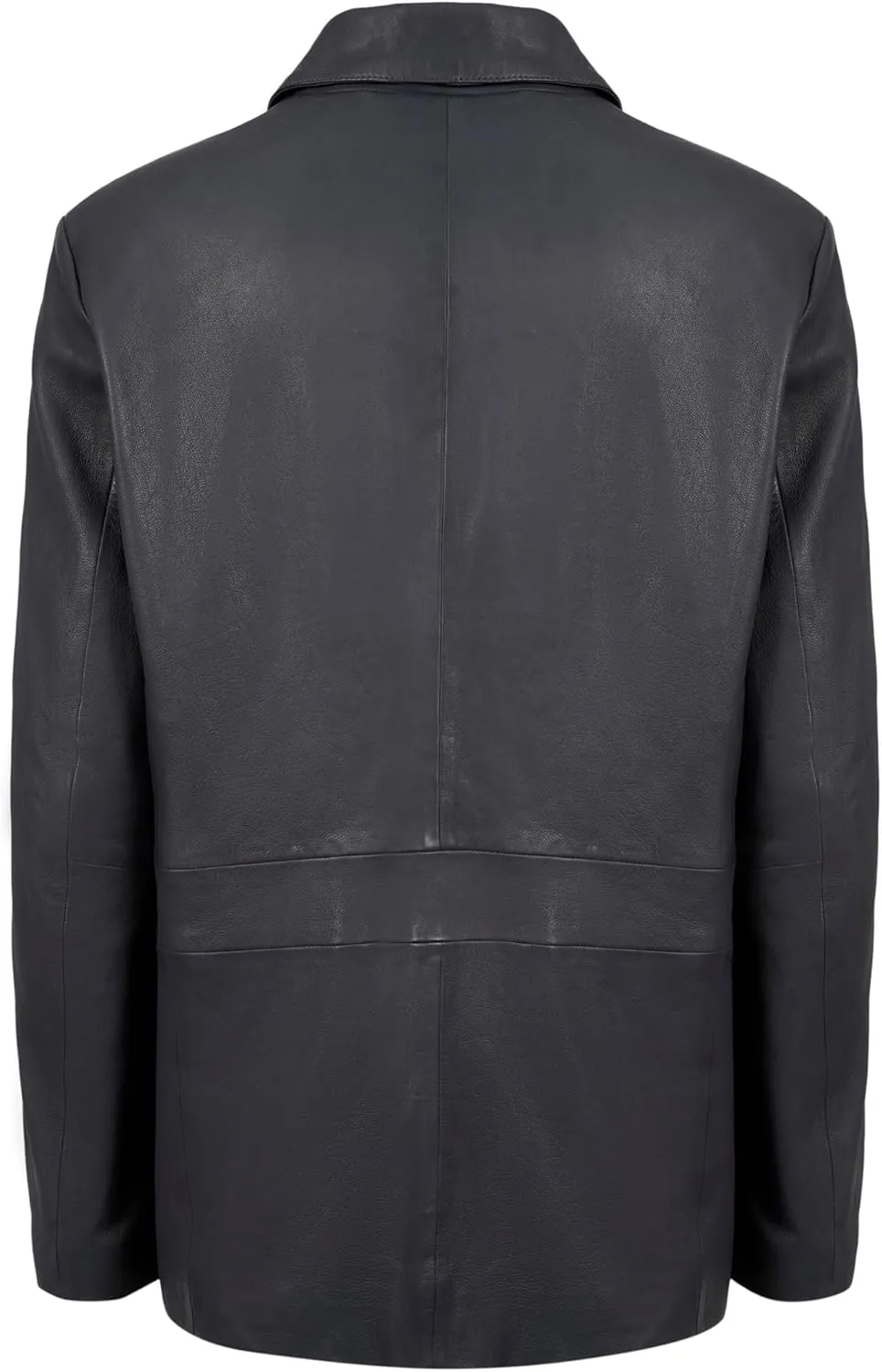 Lambskin Leather Blazer Men Casual Coat  Notched Collar Classic Bonds Style Ultimate Leather Blazer for Men