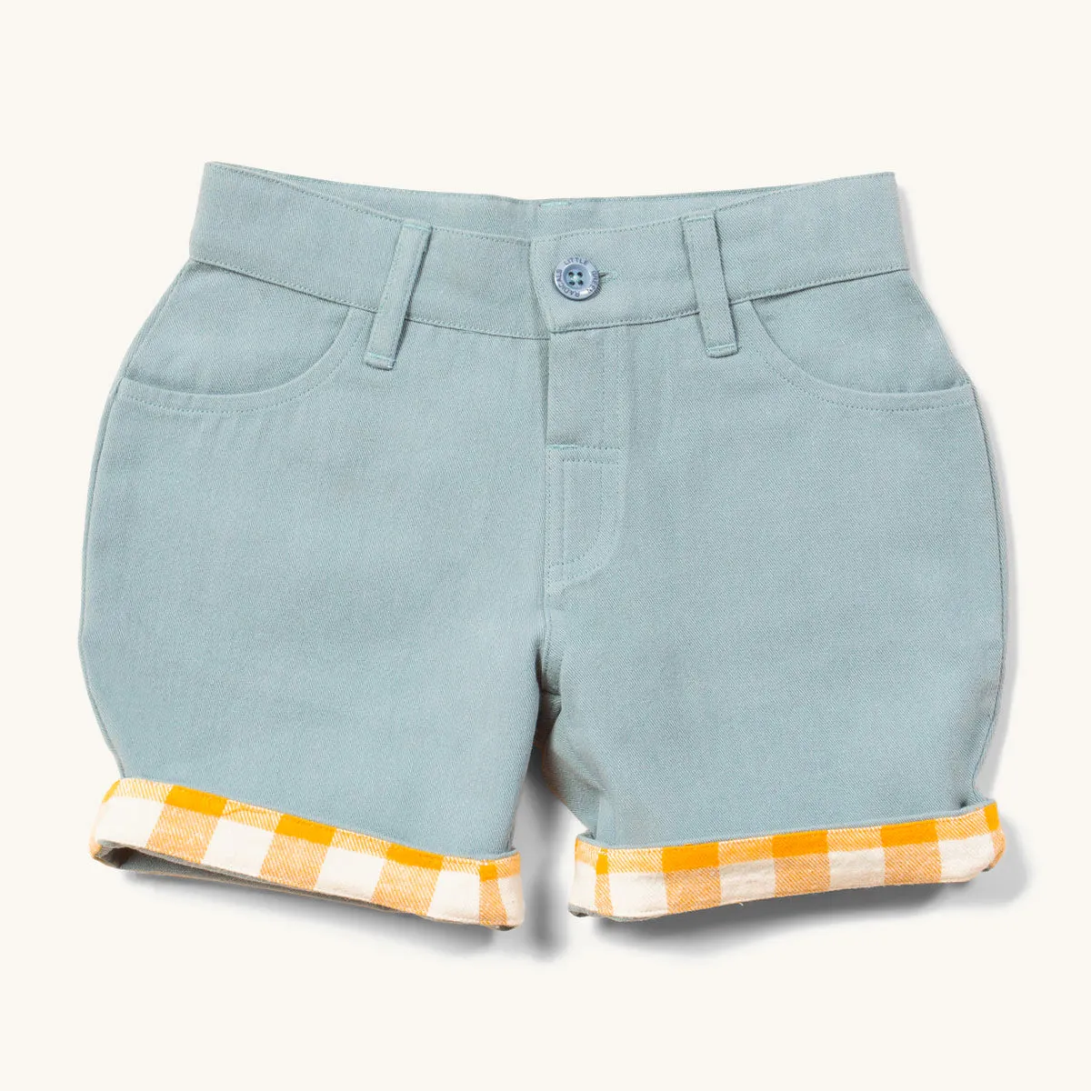 LGR Blue Twill Turn Up Sunshine Shorts