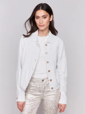 Linen Blend Jacket - Natural