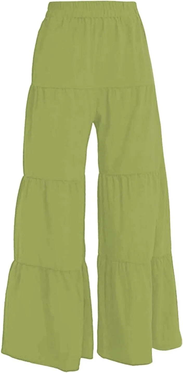 Linen Clothing for Women Linen s Cake Skirt Trousers Women's Trousers Linen Blend Pants