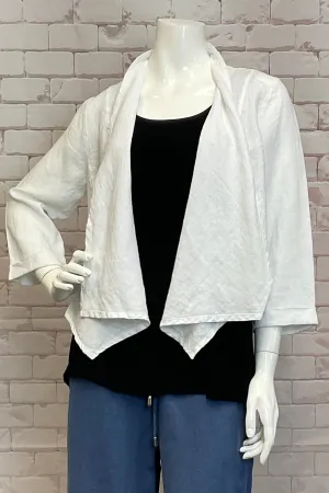 LINEN CROP CARDI