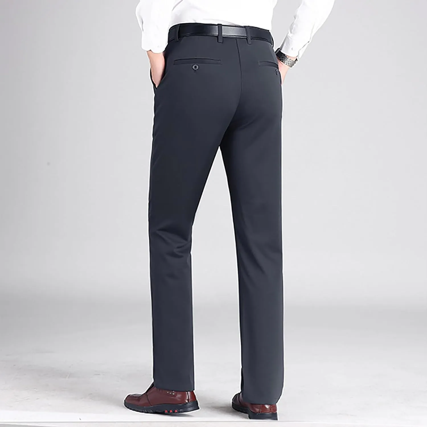 Linen Pants for Men Classic Fit Slim Fit Formal Work Suit Pant Skinny Stretch Straight Legs Casual Work Trousers