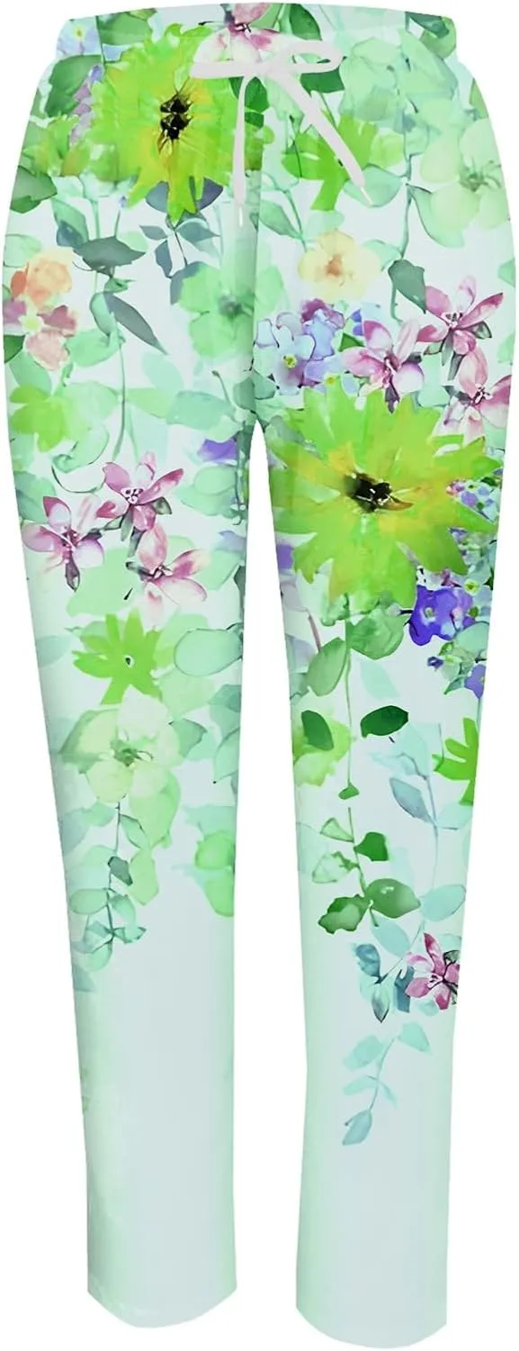 Linen Slim Joggers Women Summer Cotton Linen Pants Ladies Womens Lightweight Cotton Robe