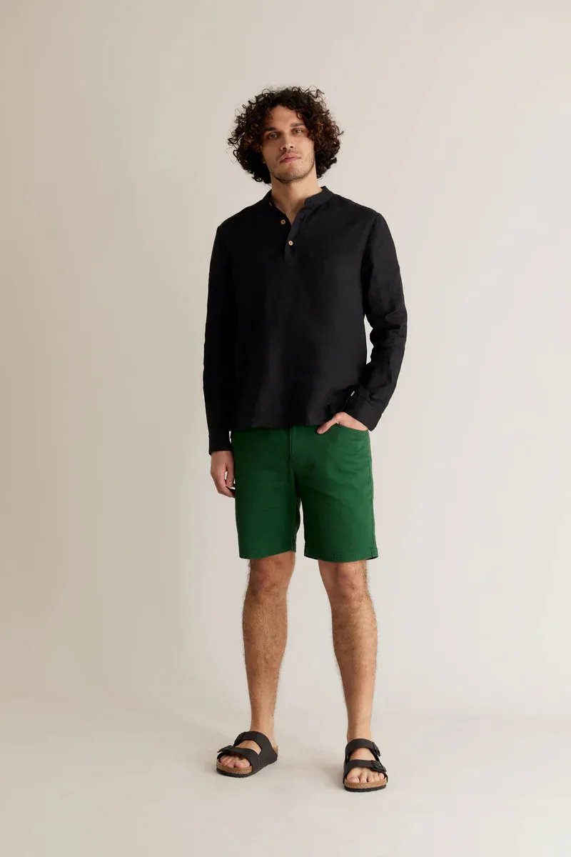 Lyric Cotton Shorts Forest Green