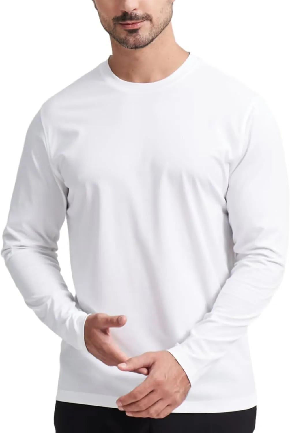 M MAELREG Mens T Shirt Moisture Wicking Short and Long Sleeve Lightweight Casual Crewneck Golf Tee Shirts for Men
