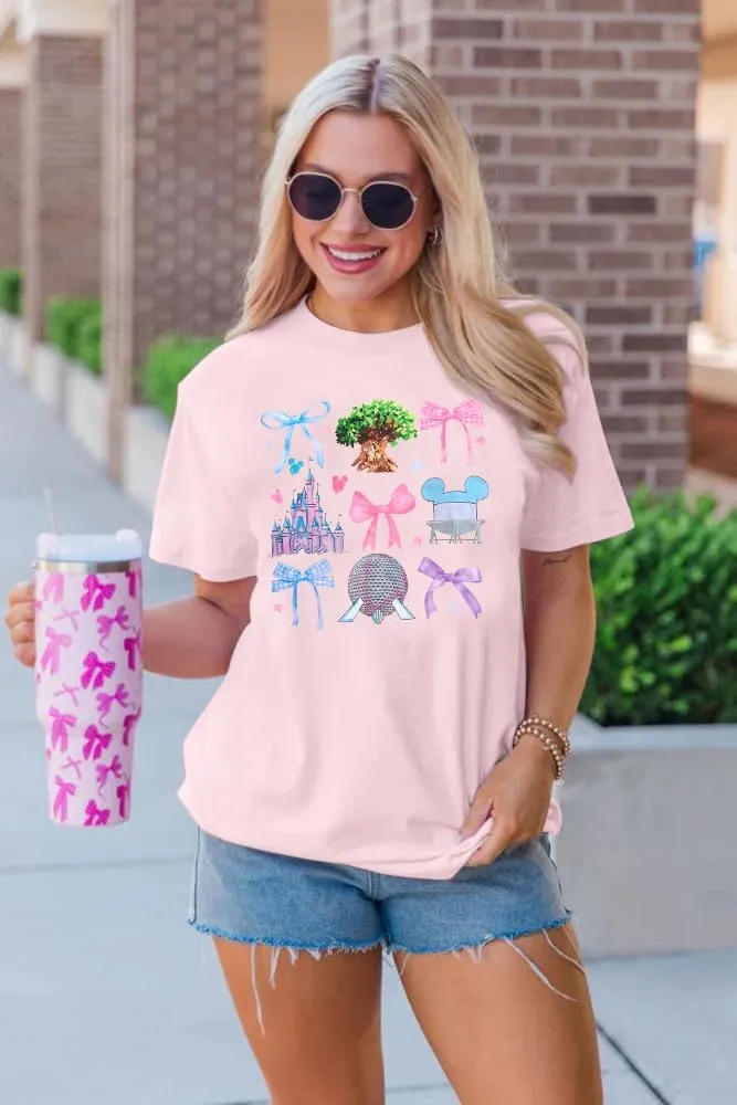 Magical Shirt for Women Magic Kingdom Shirts Castle Graphic T Shirt Family Vacation Tee Casual Holiday Tops