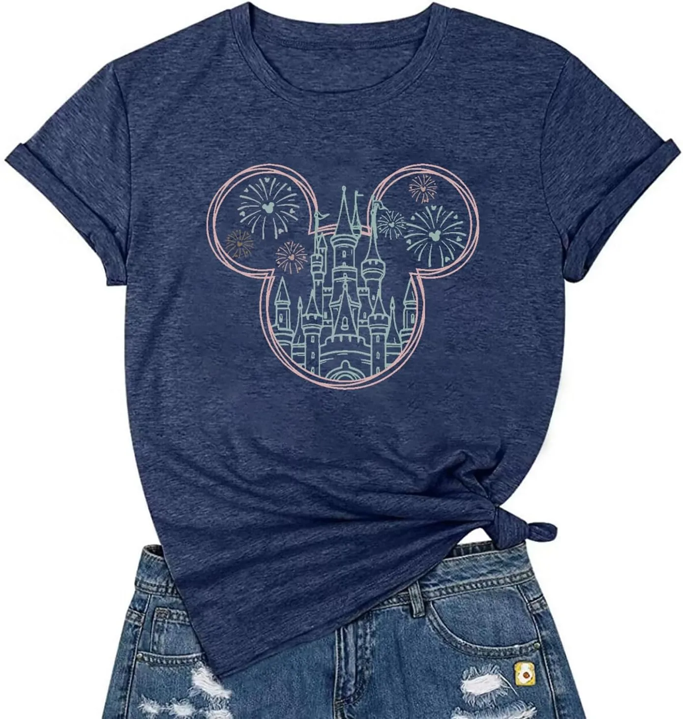 Magical Shirt for Women Magic Kingdom Tshirt Castle Graphic Tee Family Vacation Short Sleeve Tops Summer Casual Tops