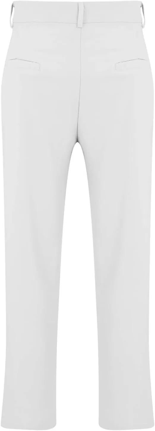 Men's Business Dress Suit Pants Baggy Pleated Front Trousers Plain Fashion Outdoor Straight Wide Leg Slacks