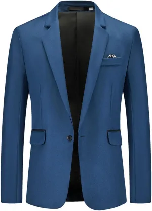 Men's Casual Knit blazer Suit Tuxedo Acket Business Suits Wedding Party Homecoming Suits For Men black suit jacket