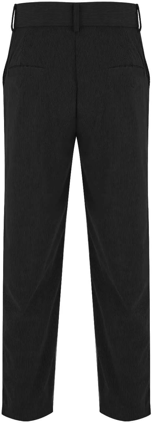 Mens Corduroy Dress Pants Straight Leg Flat Front Casual Chino Pants Fashion Low Rise Relaxed Fit Slacks with Pockets