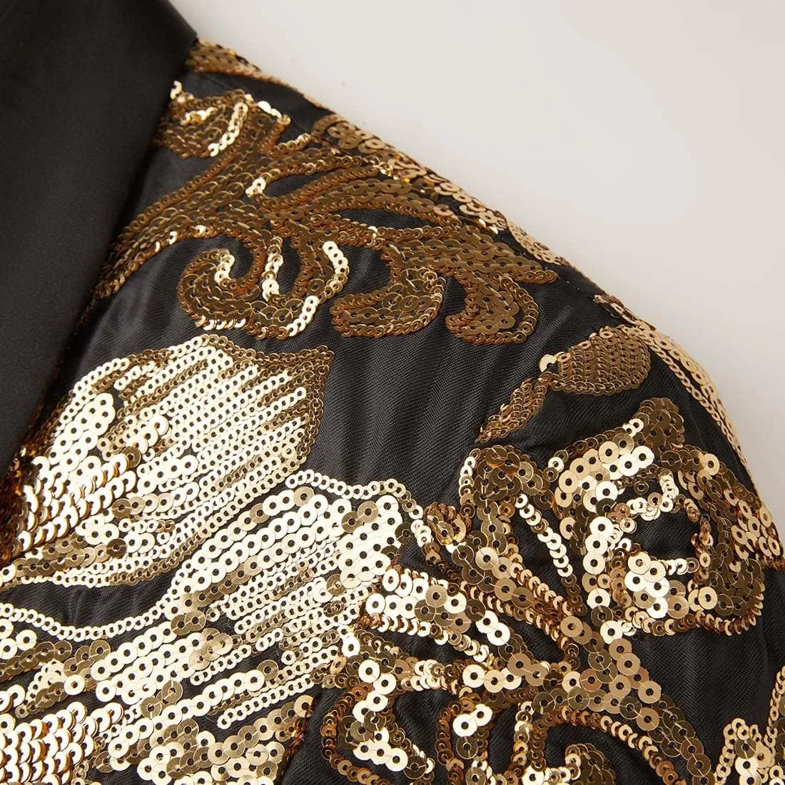 Men's Fashion Colorful Pattern Sequin Blazer Blazer