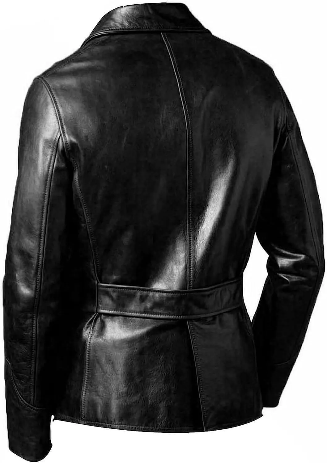 Men's Leather Blazer Coat | Classic Bonds Style Ultimate Leather Blazer for Men | Casual Blazer Jacket for Men