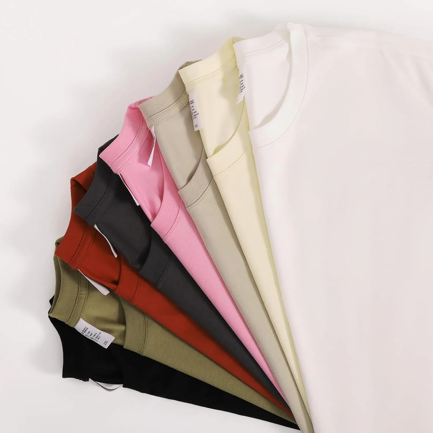 Men's Oversized T Shirts Lightweight Cooling Soft T-Shirt Short Sleeve Slick Casual Basic Crewneck Tee Shirt