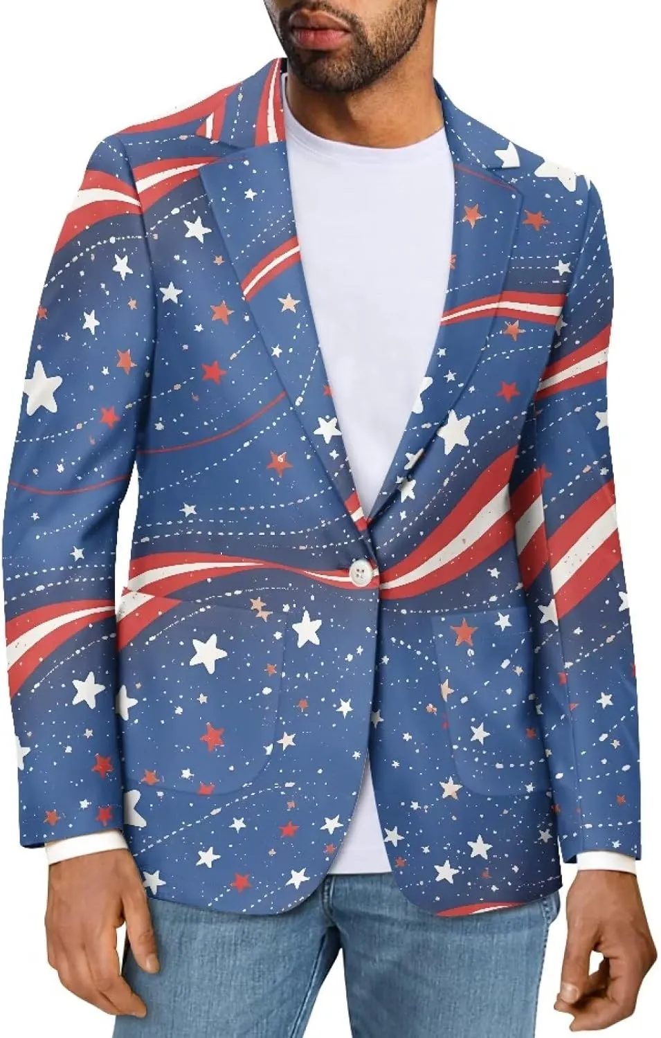 Mens Slim Fit Blazer Sport Coat Causal Blazer for Men Office Work Blazer Regular