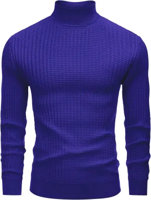 Men's Turtleneck Sweater Slim Fit Turtle Neck Sweater for Men Long Sleeve Pullover Sweater Thermal Sweater