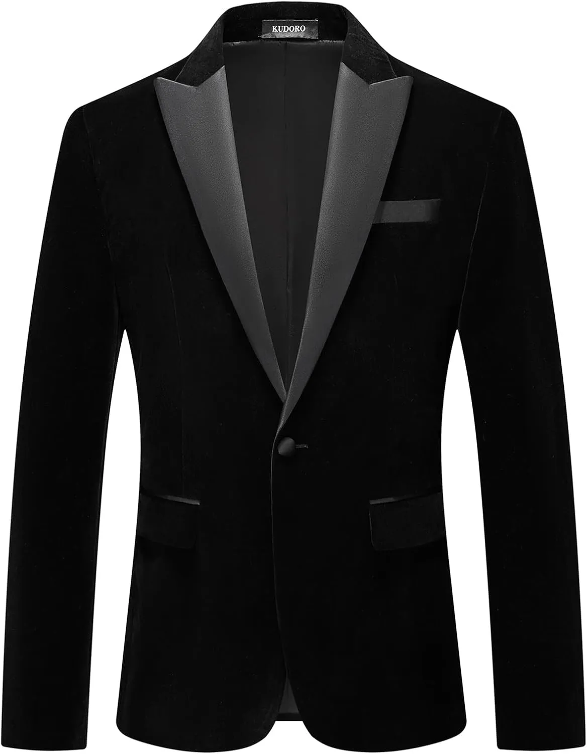 Mens Velvet Suits 2 Piece Slim Fit for Men Tuxedo Blazer Peaked Lapel One Button Wedding Dinner Jacket & Pants Suits
