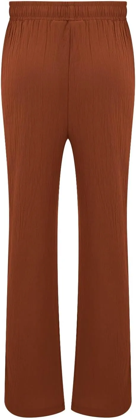 Mens Wide Leg Drawstring Pants Loose Linen Summer Beach Vacation Pants Lightweight Elastic Waist Yoga Lounge Trousers