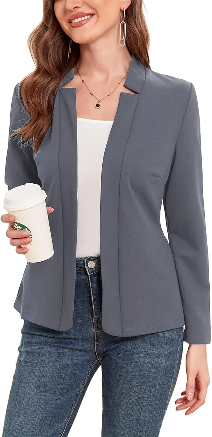 MINTLIMIT Women's Casual Blazer Long Sleeve Open Front Business Work Office Blazer Jacket with Pockets 2025