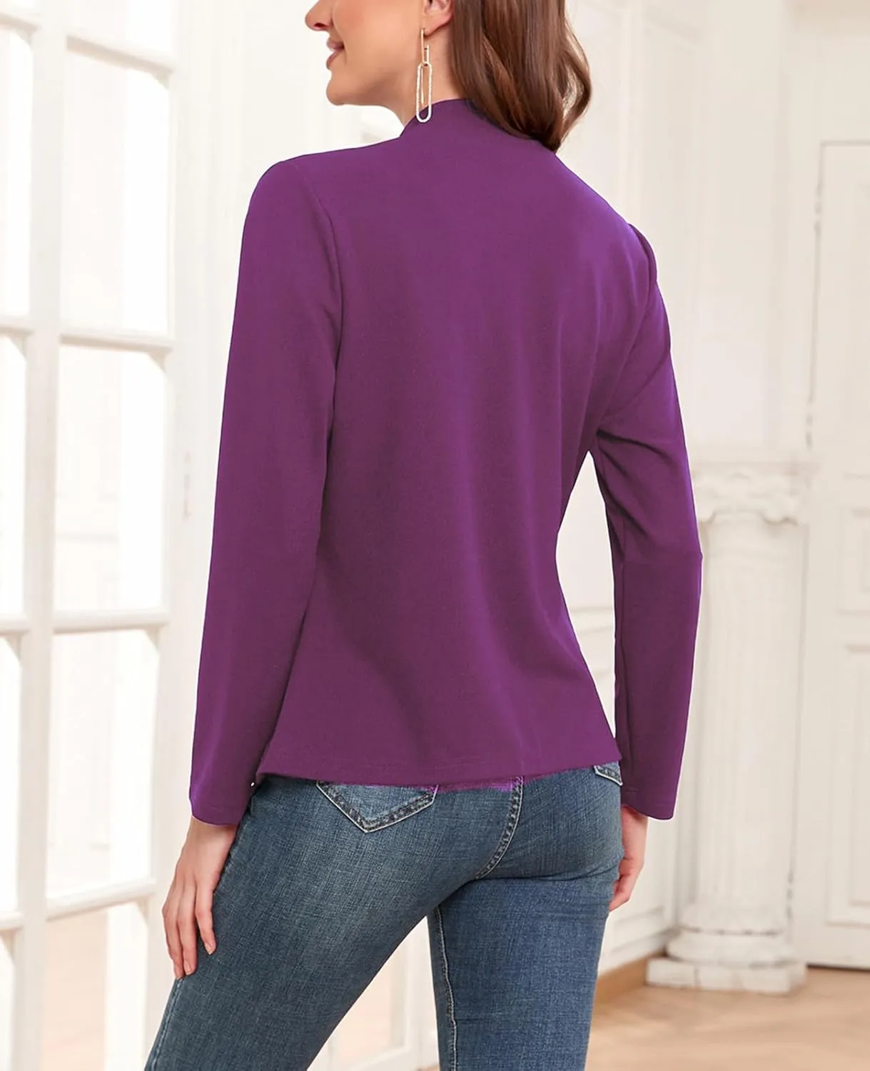 MINTLIMIT Women's Casual Blazer Long Sleeve Open Front Business Work Office Blazer Jacket with Pockets 2025