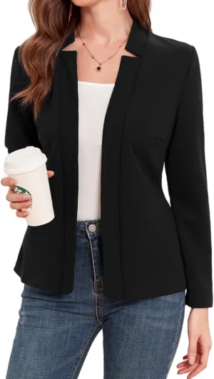 MINTLIMIT Women's Casual Blazer Long Sleeve Open Front Business Work Office Blazer Jacket with Pockets 2025