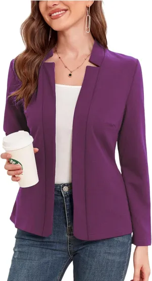 MINTLIMIT Women's Casual Blazer Long Sleeve Open Front Business Work Office Blazer Jacket with Pockets 2025