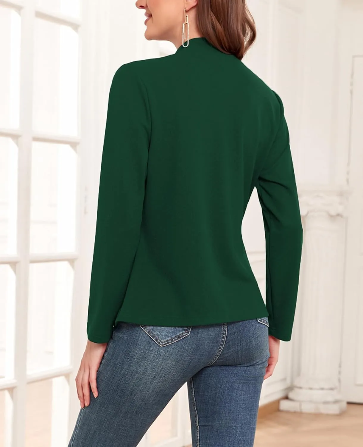 MINTLIMIT Women's Casual Blazer Long Sleeve Open Front Business Work Office Blazer Jacket with Pockets 2025