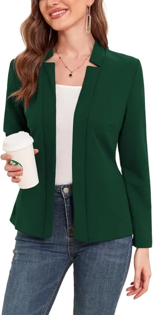 MINTLIMIT Women's Casual Blazer Long Sleeve Open Front Business Work Office Blazer Jacket with Pockets 2025