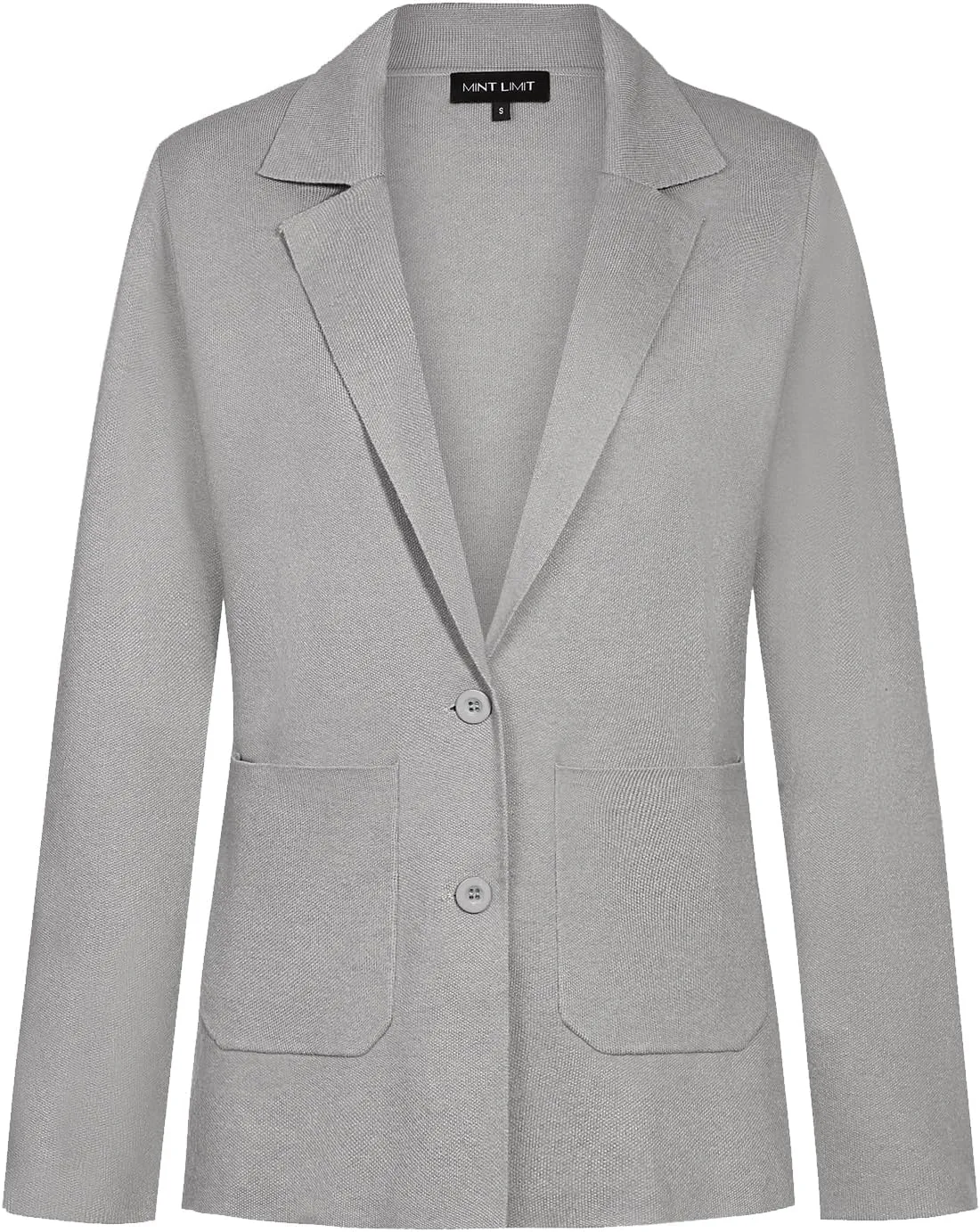 MINTLIMIT Women's Sweater Blazer Long Sleeve Lapel Button Blazers Casual Work Office Cardigan Suit Jacket with Pockets