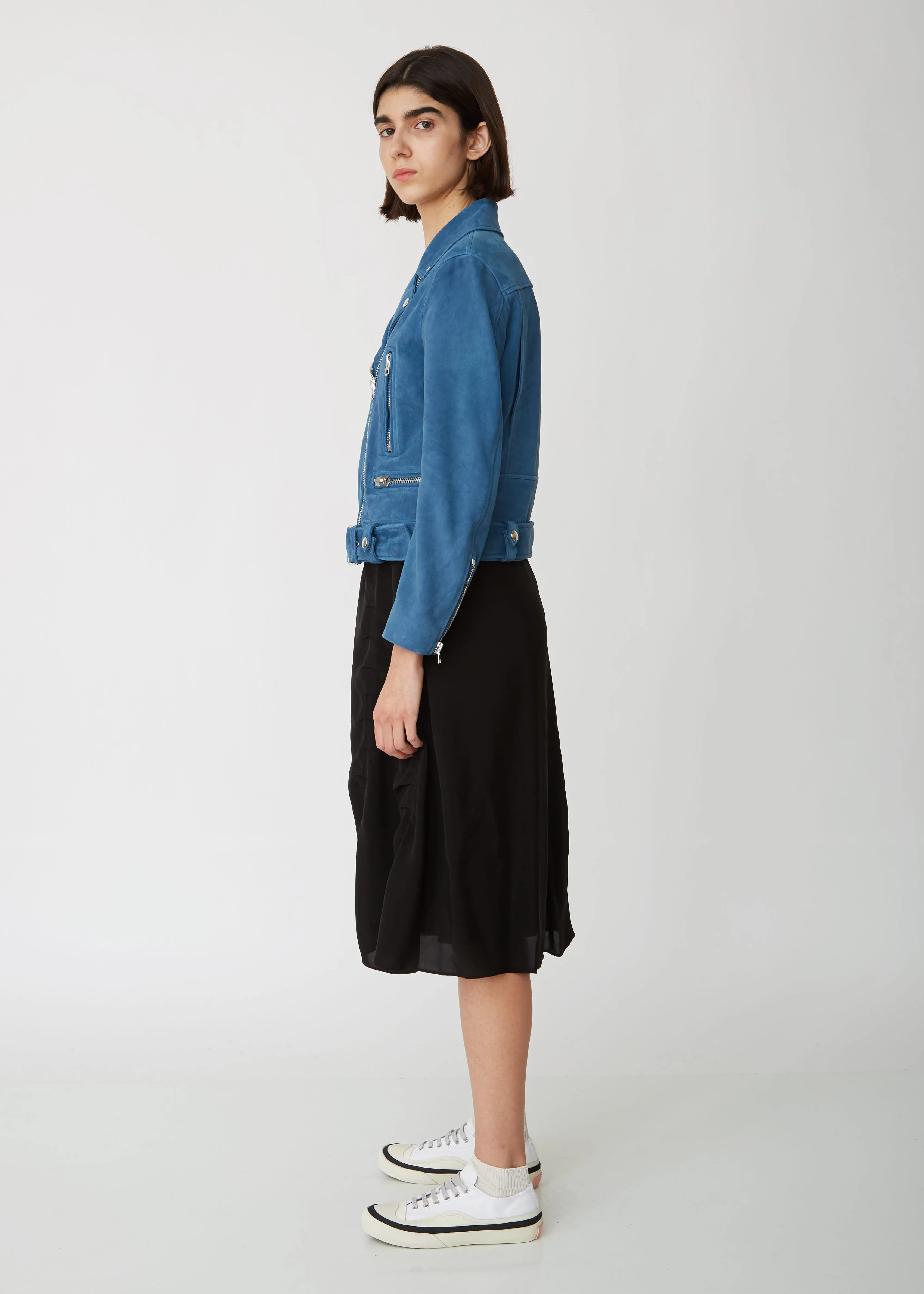 Mock Suede Lamb Leather Jacket